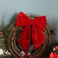 Laço decorativo vermelho para decoração de Natal, 28 cm, 3 peças | Floristik24.pt