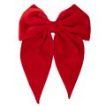 Floristik24 Laço decorativo vermelho, laço grande de veludo para janela ou porta, 50 cm