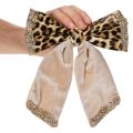 Laço decorativo com estampa animal de leopardo, 20 cm, conjunto com 3 peças. | Floristik24.pt