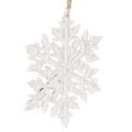 Floristik24 Floco de neve decorativo grande, para pendurar, 30 cm