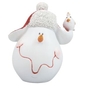 Floristik24 Decoração de mesa Decoração de Natal boneco de neve com chapéu Alt.13cm 2 unidades