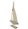 Floristik24 Barco à vela de madeira para decorar 25cm x 43cm