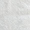 Floristik24 Guardanapos Cor Prata Ornamento em Relevo 33x33cm 15un