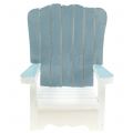 Floristik24 Cadeira decorativa feita de madeira branco-turquesa-cinza Alt.16cm