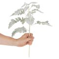Ramo artificial de Senecio, folha de prata, trabalhado com detalhes minuciosos, 45 cm, 3 peças | Floristik24.pt
