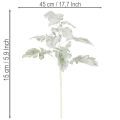 Ramo artificial de Senecio, folha de prata, trabalhado com detalhes minuciosos, 45 cm, 3 peças | Floristik24.pt