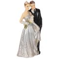 Floristik24 Casal de bodas de prata (10 cm)