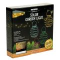 Floristik24 Luz solar jardim turquesa 22cm com 25LEDs branco quente