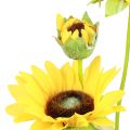 Floristik24 Plantas artificiais girassóis artificiais flores artificiais decoração amarelo 64cm