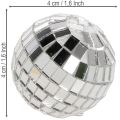 Bolas espelhadas decorativas, elemento de decoração para festas, prateadas, 2-4 cm, 50 peças | Floristik24.pt