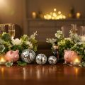Bolas espelhadas decorativas, elemento de decoração para festas, prateadas, 2-4 cm, 50 peças | Floristik24.pt