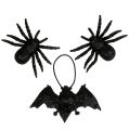 Floristik24 Aranha, figuras de morcego preto 10cm, 14cm 3uds