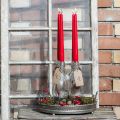 Velas cônicas 250/23 rubi (12 unidades) | Floristik24.pt