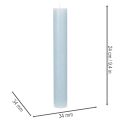 Vela cônica azul para castiçais e decoração de mesa, 34x240mm, conjunto com 4 unidades. | Floristik24.pt