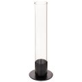 Floristik24 Castiçal cônico com cilindro de vidro. Simples e atemporal. 31 cm