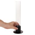 Castiçal cônico com cilindro de vidro. Simples e atemporal. 31 cm | Floristik24.pt