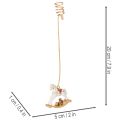 Suporte para vela de Natal em forma de cavalo de balanço, 20 cm, conjunto com 3 peças | Floristik24.pt