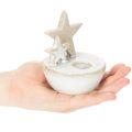 Castiçais de cerâmica em formato de estrela, decoração natalina, 11 cm, 2 peças. | Floristik24.pt