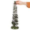 Castiçal em formato de árvore de Natal, metal verde, 45 cm | Floristik24.pt