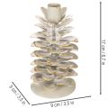 Castiçal em formato de pinha para velas finas, 17 cm | Floristik24.pt