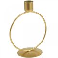 Floristik24 Castiçal castiçal ouro anel de metal Ø10.5cm