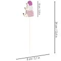 Estacas decorativas para jardim - Família de ouriços coloridos - 34 cm, 12 peças | Floristik24.pt