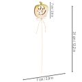 Abóbora decorativa com rosto, decoração de Halloween, 31 cm, 12 peças | Floristik24.pt
