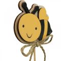 Floristik24 Plugue de abelha plugue de flor decoração de abelha de madeira 8cm/32cm 12pcs