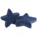 Floristik24 Granulado natalino, estrelas, azul Ø4/5cm 40p