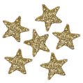 Floristik24 Star glitter 1,5 cm para polvilhar ouro 144 unidades