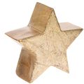 Floristik24 Suporte decorativo em forma de estrela de Natal para mesa ou prateleira, 10 cm, conjunto de 3 peças