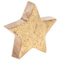 Floristik24 Estrela decorativa brilhante para decoração de mesa, 5 cm, 9 peças