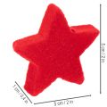 Pequena estrela decorativa, decoração flocada, 5 cm, 40 peças | Floristik24.pt