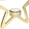 Floristik24 Porta-velas decorativa estrela para pendurar metal dourado 20cm