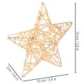 Conjunto de estrelas decorativas feitas de arame, dois tamanhos, 10 cm, 12 peças | Floristik24.pt