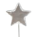 Floristik24 Estrelas em fio de prata 5cm L23cm 48pcs