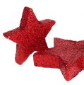 Floristik24 Espalhar decoração estrelas vermelho, mica 4-5cm 40p