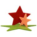 Floristik24 Espalhe estrelas de decoração, espalhe peças natalinas coloridas 108 peças
