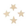 Floristik24 Decoração dispersa estrelas de Natal estrelas de madeira natural Ø4cm 24 unidades