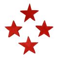 Floristik24 Decoração dispersa estrelas de Natal estrelas vermelhas de madeira Ø4cm 24 unidades