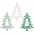 Floristik24 Dispersão decoração pinheiro de natal verde 4cm 72p