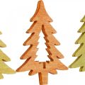 Floristik24 Dispersão decoração natal pinheiro laranja 4cm 72p