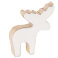 Floristik24 Figura decorativa de alce de madeira, em pé, para decoração natalina, 6 cm, 8 peças