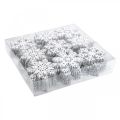 Floristik24 Dispersão de peças floco de neve, decoração de dispersão de cristal de gelo 3,5 cm 72 unidades