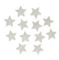 Floristik24 Espalhe estrelas com creme glitter 2.5cm 96pcs