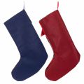Bota de Papai Noel xadrez com