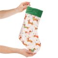 Meia de Natal com estampa de dachshund, 50cm | Floristik24.pt