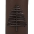 Floristik24 Vela de Natal vela de Natal marrom escuro 150/70mm