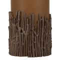 Floristik24 Vela pilar ramos decoração vela castanho caramelo 150/70mm 1ud