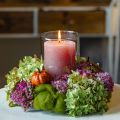 Conjunto de 12 velas cilíndricas, cor sólida, tons de frutos silvestres, velas decorativas para decoração de casa, 70×80mm | Floristik24.pt